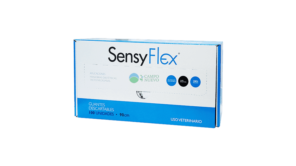 Guantes largos para examinación Sensy Flex 100u.